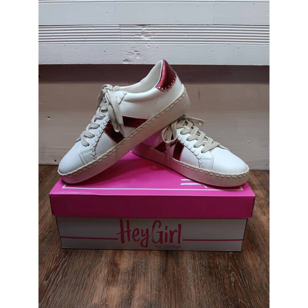 NEW CORKYS FOOTWEAR women's friend zone sneakers in white